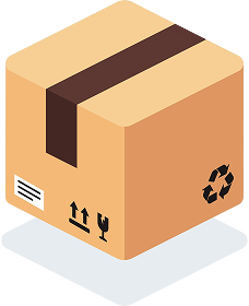 3d delivery box parcel